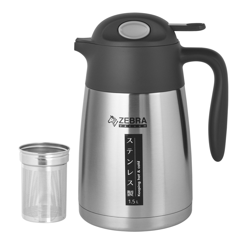 1.5L Smart V Vacuum Jug W/Filter - Silver